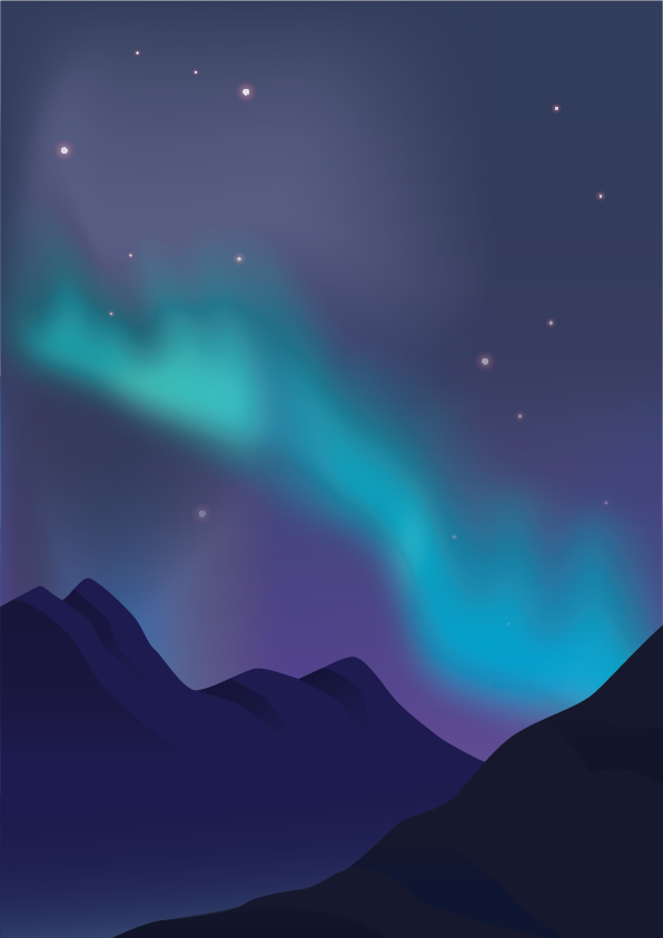 Northern Lights digital art